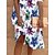 cheap Casual Dresses-Women&#039;s Casual Dress Floral Ombre Shift Dress Print Dress V Neck Print Midi Dress Outdoor Daily Active Fashion Loose Fit Half Sleeve White Sky Blue Summer Spring S M L XL XXL