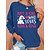 preiswerte Kapuzenjacken &amp; Sweatshirts-Damen T Shirt Schwarz Blau Grau Bedruckt Hund Text Täglich Wochenende Langarm Rundhalsausschnitt Basic Standard Farbe S