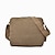billige Herretasker-herretasker lærred crossbody tasker lynlås ensfarvet daglige messenger taske sort khaki brun