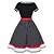 preiswerte Vintage-Kleider-Polka Dots Retro Vintage 1950er Cocktailkleid Vintage Kleid Kleid Schlagkleid Knielang Übergröße Damen Erwachsene Kleid Sommer