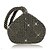 billige Clutches &amp; Evening Bags-clutch-kveldsveske for kvinner til kveldsbrudebryllupsfest med rhinestone solid farge i sølv, svart gull