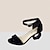 economico Sandals-Per donna Sandali Tacco scultoreo Occhio di pernice Sandali con tacco alto Scamosciato Fibbia Schermo a colori Nero Giallo
