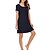 abordables Vestidos casuales-Mujer Vestido estilo camiseta Vestido de cambio Casual Acogedor Mini vestido Color sólido Retazos Escote Redondo Hogar Casual Negro Vino 2023 Verano Primavera S M L XL