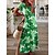 cheap T-shirt Dresses-Women&#039;s Casual Dress T Shirt Dress Tee Dress Summer Dress Long Dress Maxi Dress Basic Casual Floral Split Print Outdoor Daily Vacation V Neck Short Sleeve Dress Loose Fit Yellow Pink Blue Spring