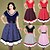 cheap Vintage Dresses-Polka Dots Retro Vintage 1950s Cocktail Dress Vintage Dress Dress Flare Dress Knee Length Plus Size Women&#039;s Adults&#039; Dress Summer