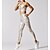 cheap Yoga Sets-Women&#039;s Workout Sets 2 Piece Clothing Suit Leopard White Orange Yoga Fitness Gym Workout Tummy Control Butt Lift Breathable Sleeveless Sport Activewear Stretchy