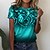 abordables Super Sale-Femme T shirt Tee Cœur Rose Floral Vacances Fin de semaine Imprimer Rose Claire Manche Courte basique Col Rond