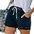 abordables Shorts-Mujer Pantalón corto Mezclilla Negro Blanco Azul Oscuro Moda Bolsillos laterales Calle Fin de semana Corto Microelástico Color sólido Comodidad S M L XL 2XL