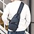 preiswerte Herrentaschen-Herren Taschen Oxford Stoff Schultertasche aus Sling Brusttasche Reißverschluss Alltag Umhängetasche Schwarz Dunkelblau Grau