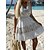 cheap Casual Dresses-Women&#039;s Backless V Neck Mini Dress Summer Casual Printed