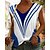 cheap Tank Tops-Women&#039;s T shirt Tee Black Blue Green Print Striped Casual Daily Sleeveless V Neck Basic Regular S