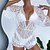baratos Bikini-Mulheres Roupa de Banho Três Peças Normal roupa de banho Côr Sólida 3 Peças cor caramelo Preto Branco Damasco Bege Fatos de banho Verão Esportivo
