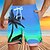 cheap Men's Underwear &amp; Swimwear-Men's 3D Print Coconut Tree Swim Shorts