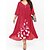 cheap Plus Size Dresses-Elegant Floral Midi Dress for Plus Size Women