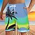 cheap Men's Underwear &amp; Swimwear-Men's 3D Print Coconut Tree Swim Shorts