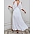 cheap Maxi Dresses-Women&#039;s Casual Dress Chiffon Dress Swing Dress Long Dress Maxi Dress Fashion Streetwear Pure Color Backless Split Daily Holiday Date V Neck Half Sleeve Dress Loose Fit Black White Red Spring Summer S