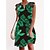 cheap Casual Dresses-Women&#039;s Casual Dress Leaf Floral Lace Dress Shift Dress V Neck Lace Print Mini Dress Outdoor Daily Fashion Streetwear Regular Fit Sleeveless Black White Yellow Spring Summer S M L XL XXL