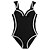 preiswerte Einteiler-Damen Badeanzug Ein Stück Normal Bademode Feste Farbe Schnell Trocknend Schwarz Bodysuit Badeanzüge Strandbekleidung Sommer Sport