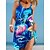 cheap Casual Dresses-Women&#039;s Beach Dress Resort Wear Beach Wear Print Mini Dress Rainbow Tropical Fashion Sleeveless Spaghetti Strap Outdoor Daily Loose Fit Azure Black and Yellow 2023 Summer Spring S M L XL