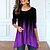 cheap Women's T-shirts-Women's Gradient Flow Tunic with Long Sleeves