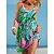cheap Casual Dresses-Women&#039;s Beach Dress Resort Wear Beach Wear Print Mini Dress Rainbow Tropical Fashion Sleeveless Spaghetti Strap Outdoor Daily Loose Fit Rainbow Yellow 2023 Summer Spring S M L XL