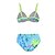 billige Bikini-Dame Badetøj Bikini Normal badedragt Blomster 2 stk Printer Grøn Badedragter Strand Tøj Efterår Sport
