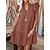 cheap Loungewear-Women&#039;s Loungewear Nightshirt Dress Fashion Simple Pure Color Polyester Street Date Airport V Wire Breathable Sleeveless Spring Summer Black White