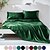 cheap Home Textiles-4 Pieces Satin Sheet Sets Hotel Luxury Silky Bed Sheets Soft Premium Satin Sheets Wrinkle &amp; Fade Resistant Bedding Set Sheet Set, Include 1 Deep Pocket Fitted Sheet(12inch),1 Flat Sheet, 2 Pillowcases