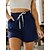 cheap Shorts-Women&#039;s Loungewear Pants Lounge Pants Simple Casual Comfort Pure Color Cotton Blend Home Daily Vacation Breathable Pocket Elastic Waist Spring Summer Black Pink