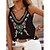 cheap Tank Tops-Women&#039;s V Neck Floral Graphic Tank Top