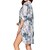 cheap Casual Dresses-Women&#039;s Curve Shirt Dress Beach Dress Tie Dye Mini Dress 3/4 Length Sleeve Button Plus High Low Turndown Casual Outdoor Azure Black Summer Spring S M L XL XXL