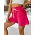 cheap Shorts-Women&#039;s Loungewear Pants Lounge Pants Simple Casual Comfort Pure Color Cotton Blend Home Daily Vacation Breathable Pocket Elastic Waist Spring Summer Black Pink
