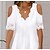 cheap Casual Dresses-Women&#039;s White Eyelet Ruffle Mini Dress
