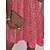 abordables Vestidos casuales-Mujer Vestido de cambio Estampado Escote en Pico Mini vestido Diario Sin Mangas Verano Primavera