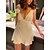 cheap Casual Dresses-Women&#039;s Party Dress Satin Dress White Dress Mini Dress Wedding Birthday Cocktail Party Spaghetti Strap Party Stylish Ruched Backless Sleeveless Regular Fit 2023 White Pure Color S M L