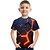 abordables Camisetas y camisas para niños-Camiseta de manga corta para niños crack 3d, camisetas coloridas impresas en 3d a la moda para niños y niñas