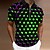 abordables 3D Polos-Hombre POLO Camiseta de golf de impresión en 3D Cuello Vuelto Rojo Azul Piscina Morado Naranja Verde Trébol Impresión 3D Exterior Calle Mangas cortas Cremallera Estampado Ropa Moda Design Casual