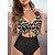 cheap Tankini-Women&#039;s Swimwear Bikini Normal Swimsuit Leopard Polka Dot Ruffle 2 Piece Printing Black White Red Brown Green Bathing Suits Beach Wear Summer Sports