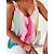 cheap Tank Tops-Pink Tie Dye Women&#039;s Tank Top Camisole