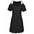 cheap Casual Dresses-Active Black V Neck Women&#039;s Casual Mini Sundress