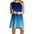 cheap Casual Dresses-Elegant Tie Dye Ombre Mini Dress for Women