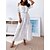 cheap Casual Dresses-Elegant White Eyelet Lace Maxi Dress for Women