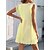 cheap Casual Dresses-Women&#039;s Casual Dress Plain Summer Dress Plain Dress V Neck Lace Ruffle Mini Dress Daily Holiday Fashion Modern Loose Fit Sleeveless White Yellow Pink Summer Spring S M L XL XXL