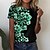 cheap T-Shirts-Women&#039;s T shirt Tee Red Blue Purple Print Floral Holiday Weekend Short Sleeve Round Neck Basic Regular Floral Painting S