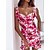 cheap Casual Dresses-Elegant Women&#039;s Sleeveless Mini Floral Sheath Dress