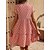 cheap Casual Dresses-Women&#039;s Casual Dress Stripe A Line Dress Summer Dress Crew Neck Print Midi Dress Outdoor Daily Active Fashion Loose Fit Short Sleeve Black And White Wine Red Summer Spring S M L XL