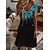 cheap Super Sale-Women&#039;s Floral Print Midi Tee Dress for