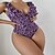 cheap One-Pieces-Women&#039;s Swimwear One Piece Normal Swimsuit Leopard Ruffle Printing Purple Orange Green Bodysuit Bathing Suits Beach Wear Summer Sports