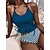 cheap Tankini-Women&#039;s Swimwear Bikini Normal Swimsuit Striped Ruffle 2 Piece Printing Blue Bathing Suits Beach Wear Summer Sports