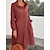 cheap Casual Dresses-Women&#039;s Shirt Dress Casual Dress Shift Dress Daily Vacation Mini Dress Fashion Modern Polyester Cotton And Linen Button Shirt Collar Spring Fall Winter Long Sleeve Loose Fit 2023 Black White Yellow